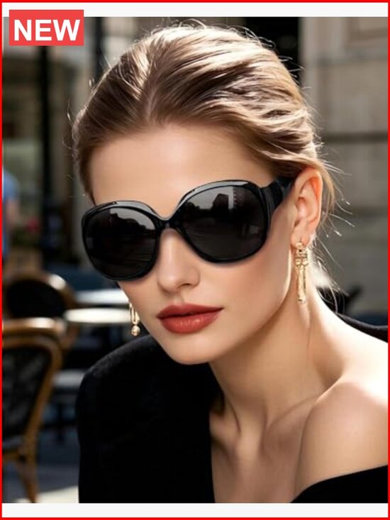 Oversized Polarized Sunglasses UV Protection Butterfly Driving main image 6
